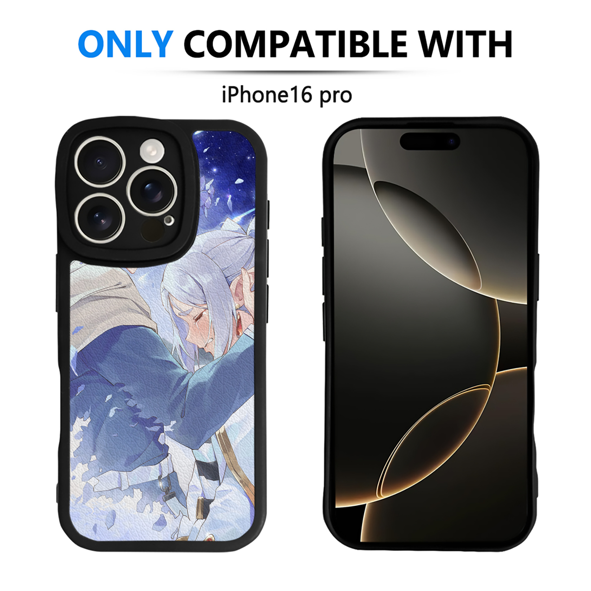 （画像用） 葬送のフリーレン Frieren 【iPhone 16シリーズ対応】シリコンスマホケース（レザー調） 材質：シリコン